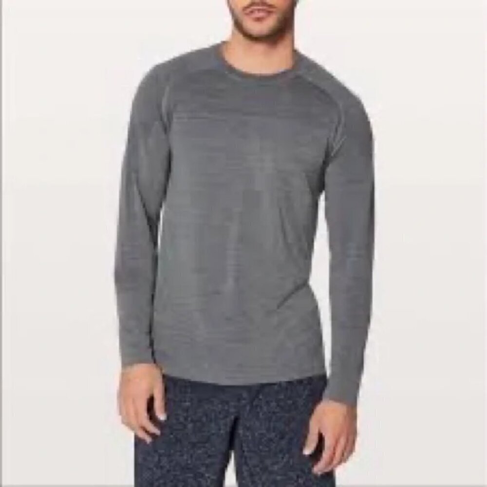 Lululemon Time To Get Dirty Get Outside Get Sweaty Men Long Sleeve Shirt